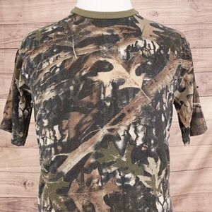Horizon Shirt Mens Medium Wilderness Camouflage Brown Camo Hunting Outdoors Tee